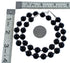 Native American Onyx Sterling Silver Bead Necklace AX124742
